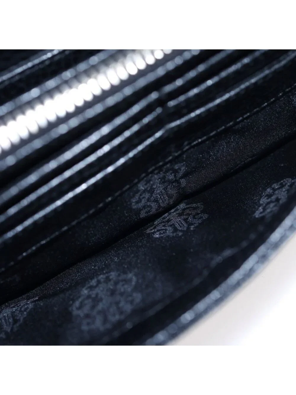 Chrome Hearts Judy Cross Ball Button Leather Wallet Black